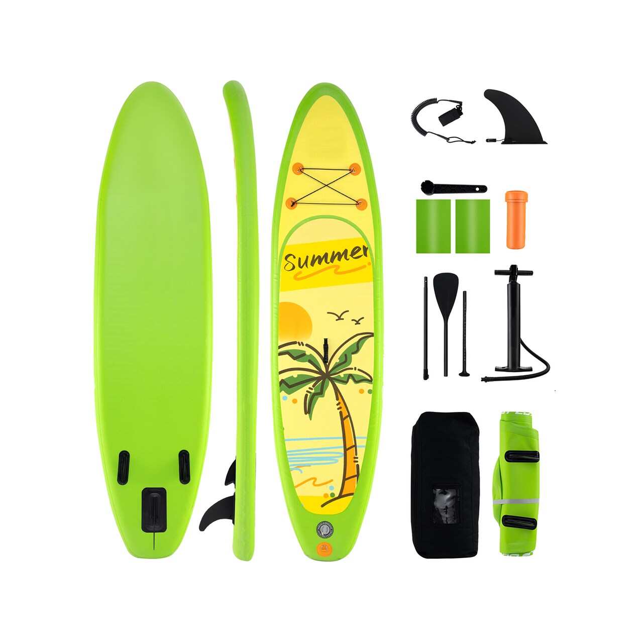 Inflatable Stand up Paddle Board iSUP Board Accessories with 3 Fins
